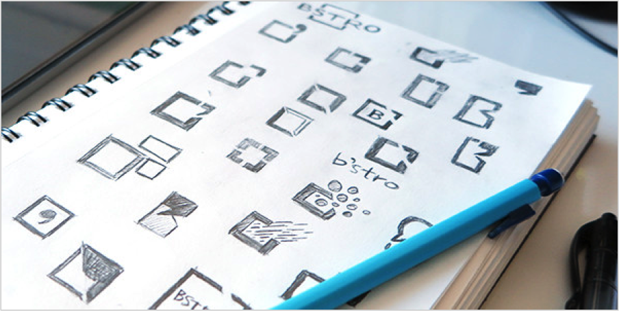 BSTRO logo sketches
